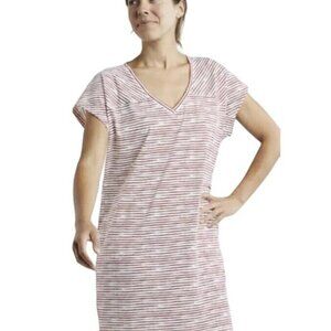 NWT TITLE NINE Hiolani V-Neck Dress Painted Stripe Size Small Relaxed Fit $89.00